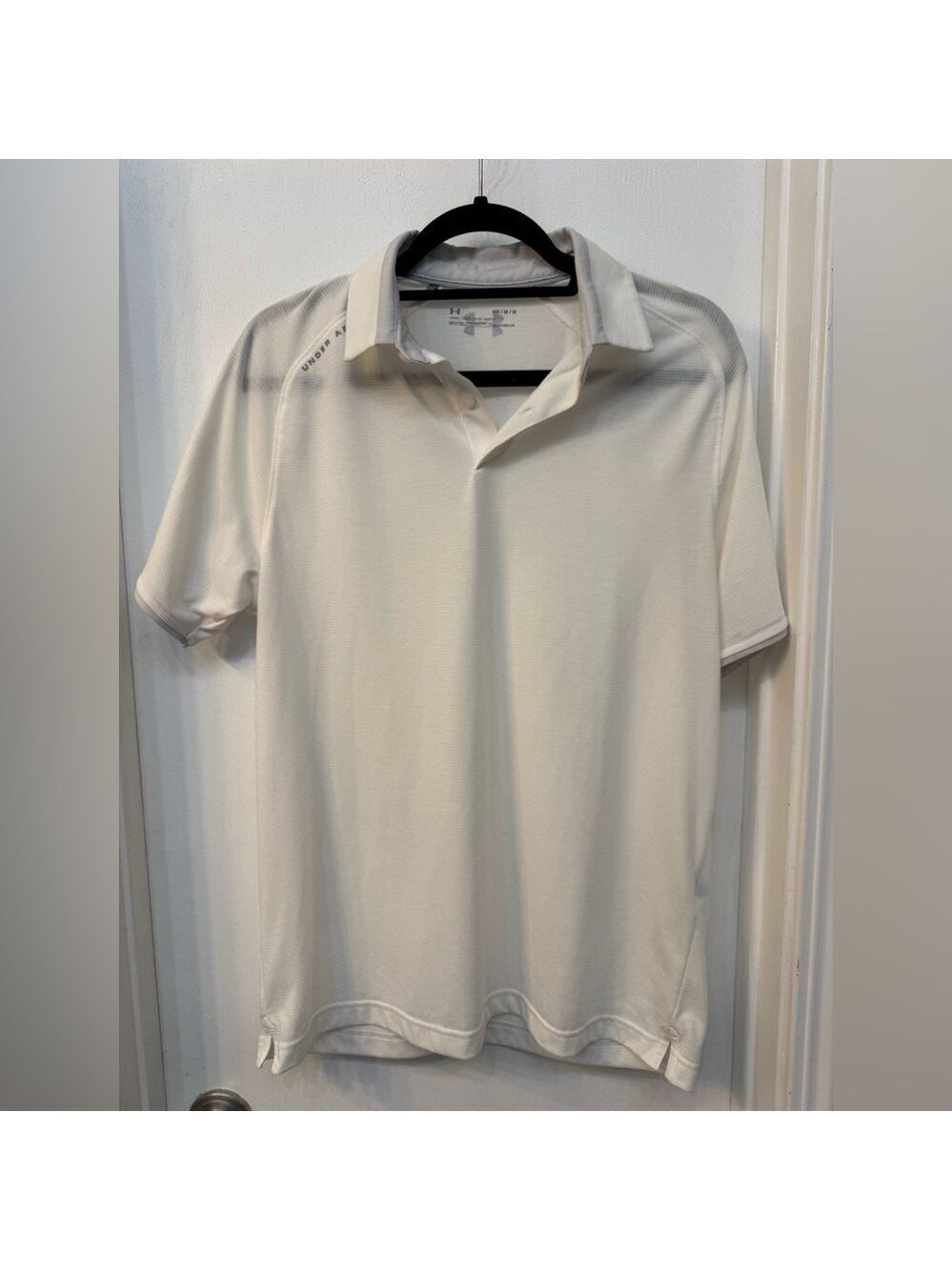 Under Armour Men's White Heatgear Polo Shirt